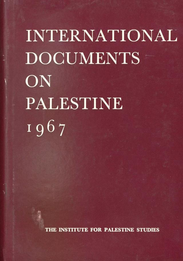 International Documents on Palestine, 1967