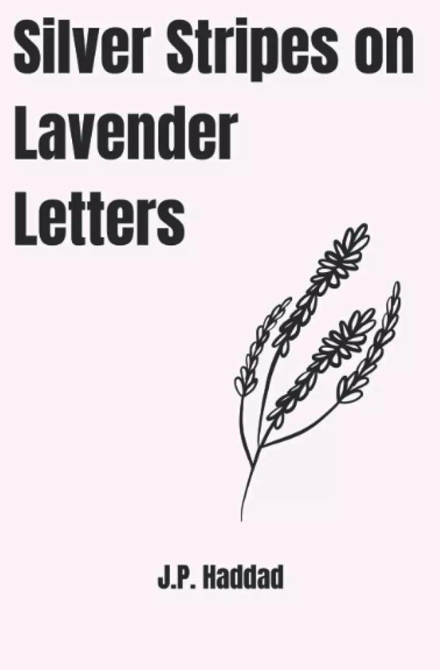 Silver Stripes on Lavender Letters