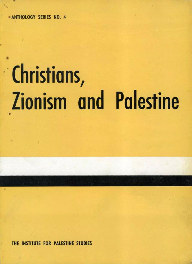 Christians, Zionism and Palestine